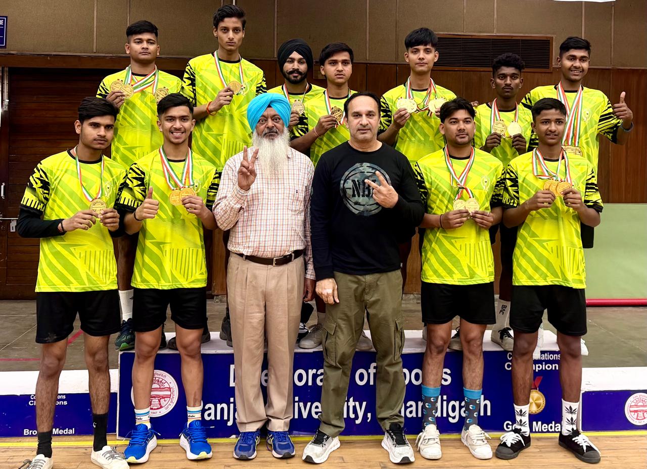 Winners of the PU Inter-College Sepak Takraw Championship.